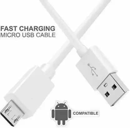 Image of Short Micro USB Charging Cable, Fast Charge & Data Sync, Compact & Flexible Soft Wire for Power Bank, Laptop, Travel | Portable Mini USB Cable for Android