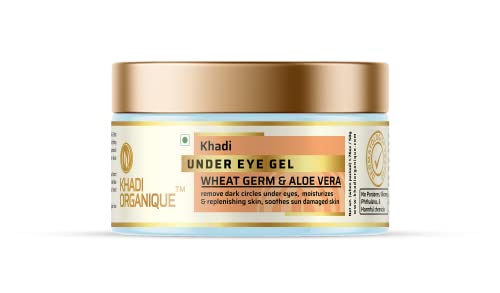 Image of Khadi Organique Under Eye Gel With Aloe Vera Extracts Reduces Aging Spots & Wrinkles Around The Eye Areas