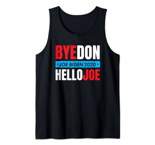 BYEDON Joe Biden para el presidente 2020 Adiós Don Hola Joe Biden Camiseta sin Mangas