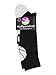 MadSportsStuff Basketball Socks for Boys Girls - Youth & Adult Athletic Crew Socks - Cushioned Moisture Wicking - Large, Black/White