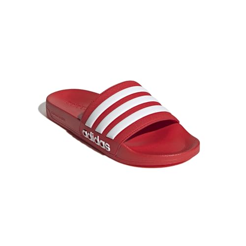 Image of adidas Mens Adilette Shower Arsenal Slides Casual Sandals Casual - Red