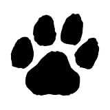 Paw Print Temporary Tattoo (Black, Pack of 6)