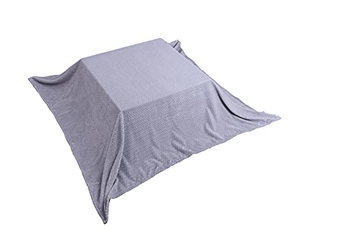 北欧風 あったかこたつ毛布 ヘリンボン こたつ中掛け毛布 暖かい なめらか やわらか 毛布 こたつ ブランケット こたつカバー マルチカバー グレー 185x185cm