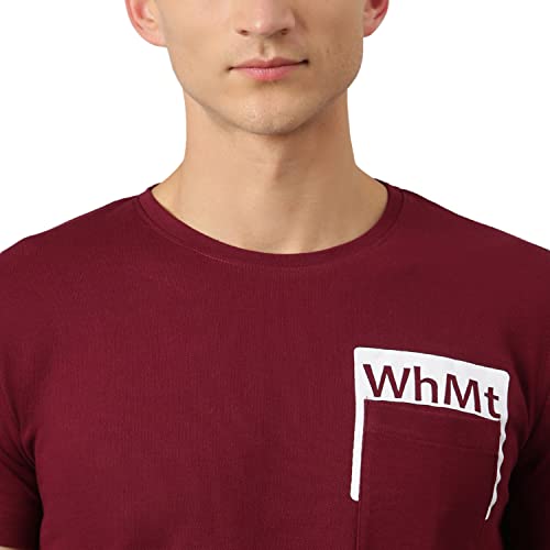 Image of Thomas Scott Men's | Solid | Half Sleeve | Slim Fit | 100% Cotton | Round Neck | Casual Tshirt