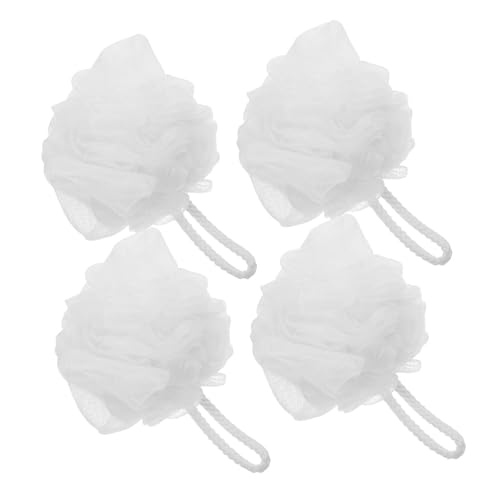 Beaupretty 4pcs Body Loofah Shower Sponge Exfoliating Mesh Bath Balls for Women Men Durable Soft Back Scrubber with for Cleansing The Bathroom