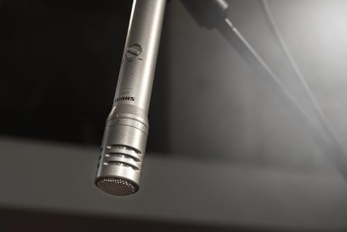 Image of Shure SM81-LC Cardioid Condenser Instrument Microphone for Guitar, Piano, and Cymbals, Includes Swivel Adapter, Attenuator-Switch Lock, Windscreen, Carrying Case, No Cable Included (SM81-LC)