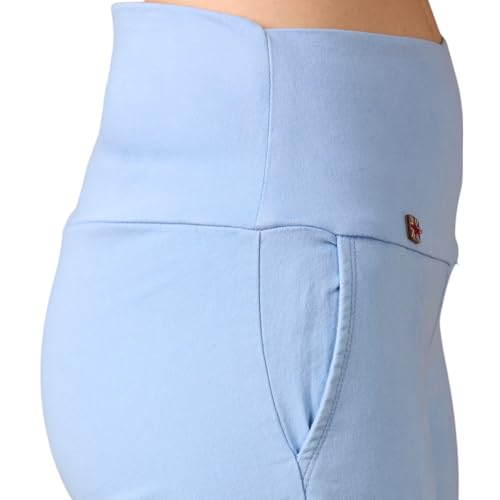 Image of 4FLIES Women's High Waist Slim Fit Jeggings | Super Combed Denim Stretch Ankle-Length Pants with Wide Waistband | Comfortable, Breathable Denim Look Leggings for Casual, & Office Wear