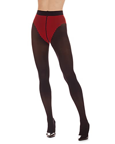 Women's Cheeky Scalloped Heart 60 Denier Opaque Tight2