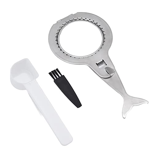 Bewinner Portavasos de Papel con Filtro de Acero Inoxidable, Soporte Portátil Reutilizable para café Casero, Fácil de Usar, para Amantes del café