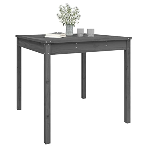Table de jardin compacte en bois massif pour petits balcons