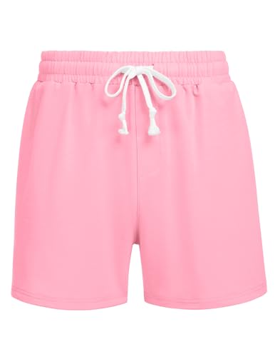 Image of Deyeek 5.5 Inch Mens Pajama Shorts Sleep Cotton Lounge PJ Lightweight Elastic Waist Drawstring Nightwear Bottom with Pockets
