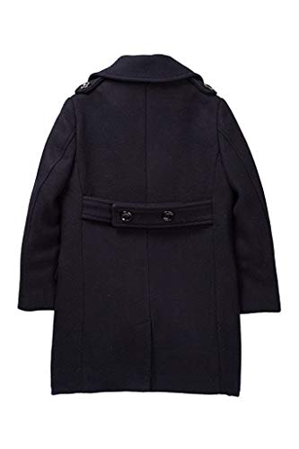 Image of Isaac Mizrahi Boy's Single Breasted Wool Overcoat with Epaulets - Colors