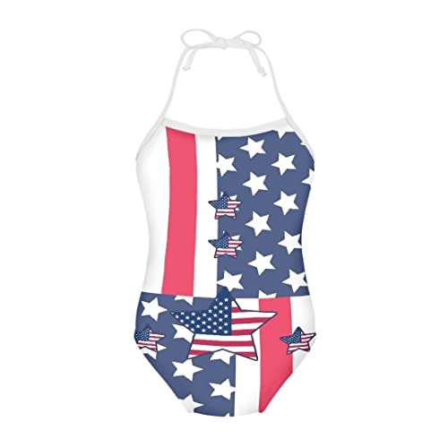 Image of Pinupub Girls One Piece Swimsuit Off Shoulder Halter Neck Cute Fashion Hawaiian Tropical Bathing Suit
