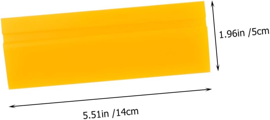 Kisangel Plastic Squeegee Film Applying Tool for Car Window Film Decal Installation Durable Scraper Yellow Design