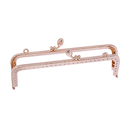 YLHXYPP 1 stücke Rose Rote Metall Geldbörse Rahmen DIY Geldbörse Handtasche Griff Münzen Taschen Metall Kiss Verschluss Schloss Tasche Teile und Zubehör Cover