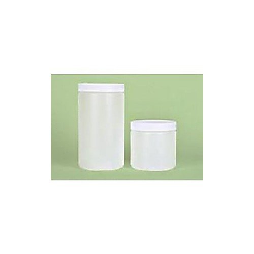 1159K78 Natural HDPE Straight Sided Jar with F-217 Lined Cap, 16oz Capacity