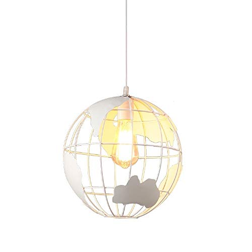 Suspension sphère vintage globe pour illuminer une salle à manger style loft