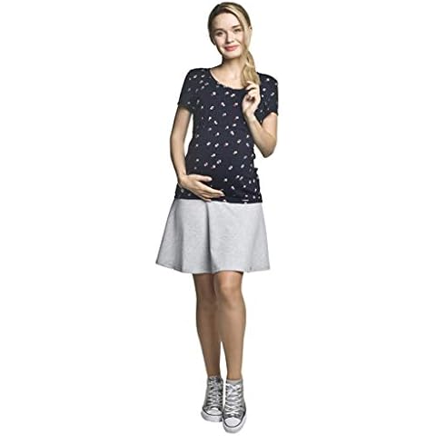 Torelle Damen Umstandsrock Baumwolle, Modell: NIFE, grau, L Cover