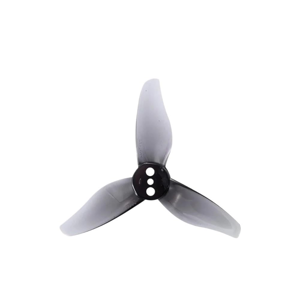 Uniwersalne 4 pary / 8 sztuk 2 x 2,3 x 3 śmigła z 3 ostrzami 1 mm 1,5 mm do Freestyle 5.1 cm mini dron (4 pary, szary, 1 mm)