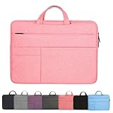AnMengXinLing パソコンケース 13/13.3インチ ノートパソコンケース ノートパソコンバッグ PCカバン 軽量 耐衝撃 パソコンカバー撥水加工 MacBook Air 13 M1/M2,MacBook Pro 13/14,13.5" Surface Laptop 4/5 サーフェス ラップトップ 4/5,13.3" Dynabook 対応可能, ピンク