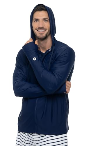 Coolibar UPF 50+ Men's Ocala Swim Hoodie - Sun Protective3