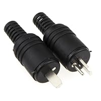 kenable 2 Polig DIN Stecker Lautsprecher und HiFi Anschluss Twist on Klemmen Strain [2 Stück] [2 Pack]