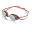 Silver Mirror / Smoke Lens / Red Frame