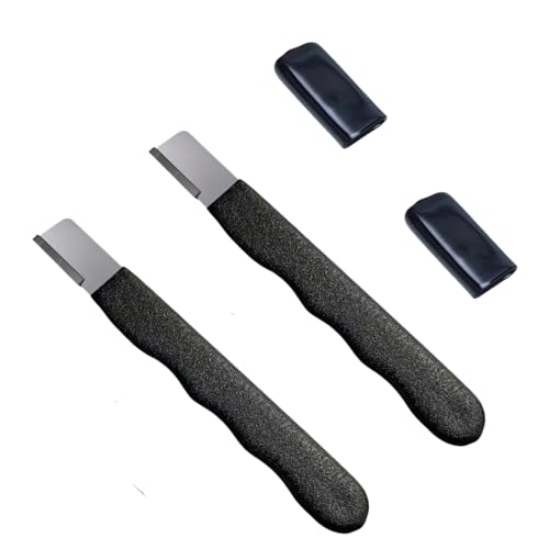 2Pcs Gardening Tool Sharpener, Gardening Scissors Sharpener, Quick Sharpener for Gardening PrunersKnives and Scissors (Black)
