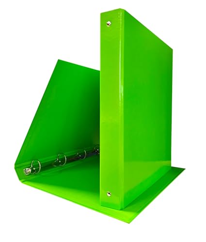 Archivador de anillas A4 de cartón de 1,9 mm plastificado, archivador de documentos para oficina y escuela, archivador colorido, cuadernos de anillas redondos de acero, diámetro de 30 mm, archivadores