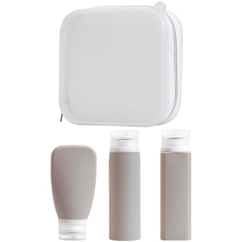 Bouteilles de voyage étanches Bosreroy en silicone souple avec design anti-fuite