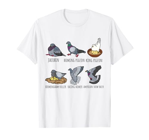 Tipo de colección de razas de palomas,Cute Pigeon Bird Owner Love Camiseta