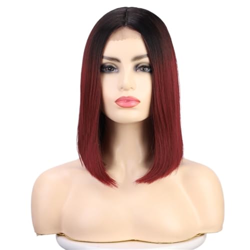 Perruque bandeau courte lisse rouge solution coiffure rapide