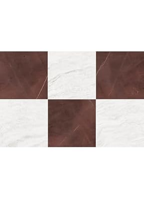 FloorPops x Chris Loves Julia Bonneville Oxblood Peel and Stick Floor Tiles, FP6333