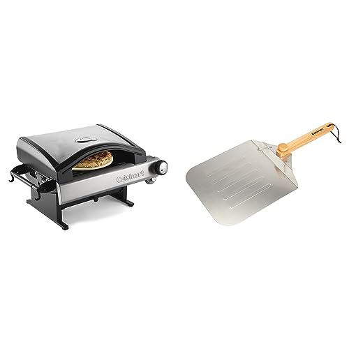 Cuisinart CPO-600 Portable Outdoor Pizza Oven & CPP-612 Aluminum Pizza Peel, 12'