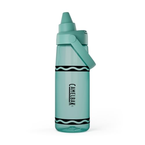 Image of CamelBak Crayola Chug Water Bottle for Everyday Hydration, Tritan Renew Design with Chug Lid, 25oz, Aquamarine