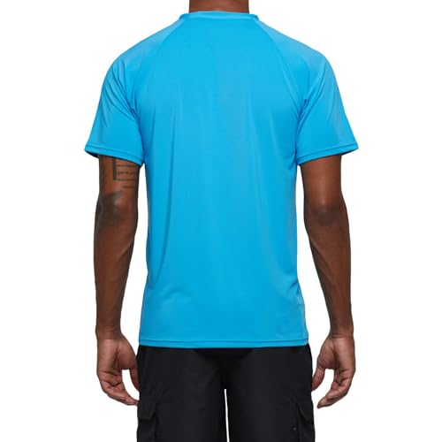 UPF 50+ Men's Rashguard Swim Tee - Short Sleeve Athletic Shirt for Swimming, Running & Outdoor Activities4