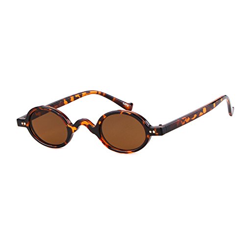 ADEWU Kleine Runde Sonnenbrille Clout Goggles Retro Vintage Brand Design Herren Damen