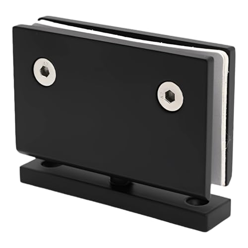 Charnière de porte de douche noire mate rotative à 360° en inox durable - 2