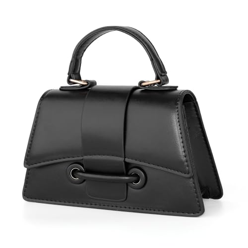 Image of Ayliss Micro Mini Crossbody Handbag Women's Purse Clutch Cute Mini Trendy Bag Top Handle PU Leather Shoulder Bag