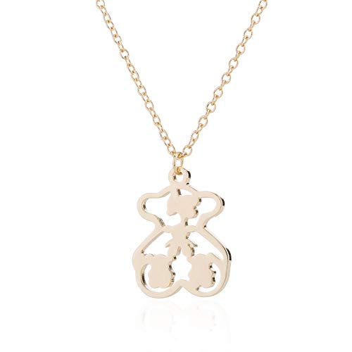 Bijoux femme collier ours : découvrez la tendance du pendentif ours creux géométrique