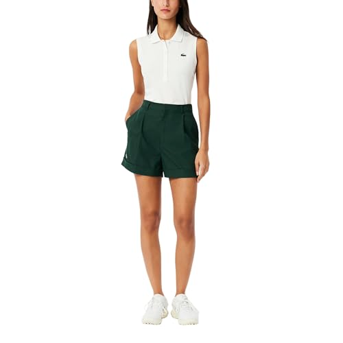 Lacoste Women's Ultra Dry Golf Stretch Bermuda Shorts, Sinople, 32