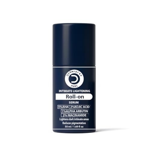 Image of Dermistry Pure Intimate Lightening Brightening Roll On Serum for Bikini Area Private Parts Inner Thighs Pigmentation Dark Spots Itching Dryness & Bad Odor Control for Men & Women Daily Use 50ml