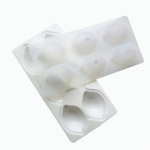 Molde de silicona 6 cavidades en forma de limón para postres miniatura 6