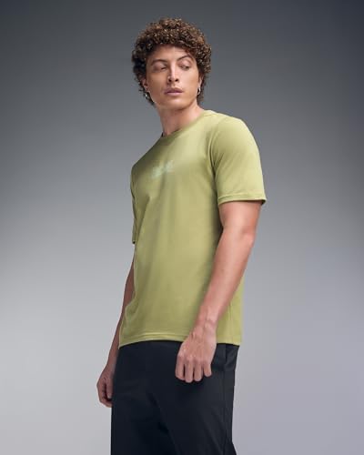 Image of Men's Cotton-Polyester Crew Neck Half Sleeve Relaxed Fit Tee | Workout-from-Home Casual Sports T-Shirt for Travel, Cafes, Walks & Lounge (XM1005)