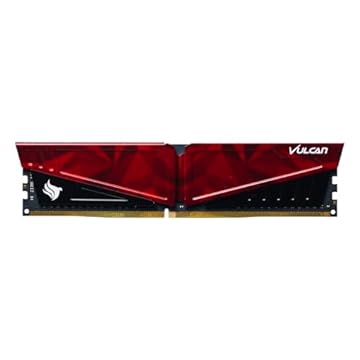 Memoria Team Group T-force Vulcan Pichau, 8gb (1x8), Ddr4, 3200mhz, C16, Vermelha, Tlprd48g3200hc16f01