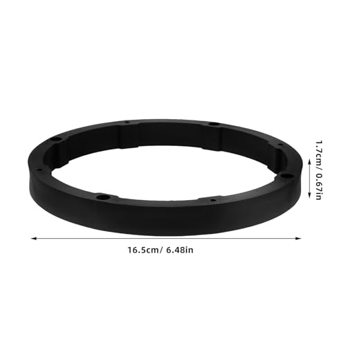 Soportes para altavoces de coche contra vibraciones, espaciador plano negro acolchado 2