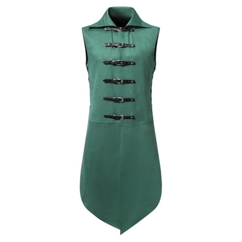 Chaqueta gótica steampunk: soluciona tu disfraz medieval con este chaleco largo vintage