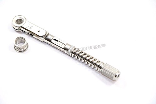 GERMAN Universal Dental Implant Torque Wrench Ratchet 10-40 Ncm 6.35mm Hex 4.0mm