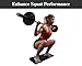UKIA Large Slant Board Squat Wedge - Heel Elevated Squat Platform for Weightlifting & Mobility Improvement