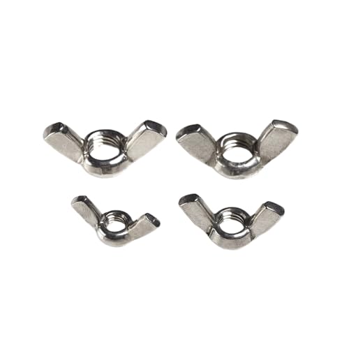 OZDTLP Tuerca de Mariposa roscada métrica, apriete a Mano, lingote, Acero Inoxidable 304, M3, M4, M5, M6, M8, M10, M12(M6 (20pcs))